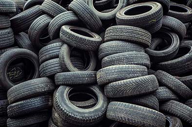 tire pile of used tires